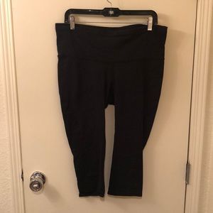 Black maternity workout tights